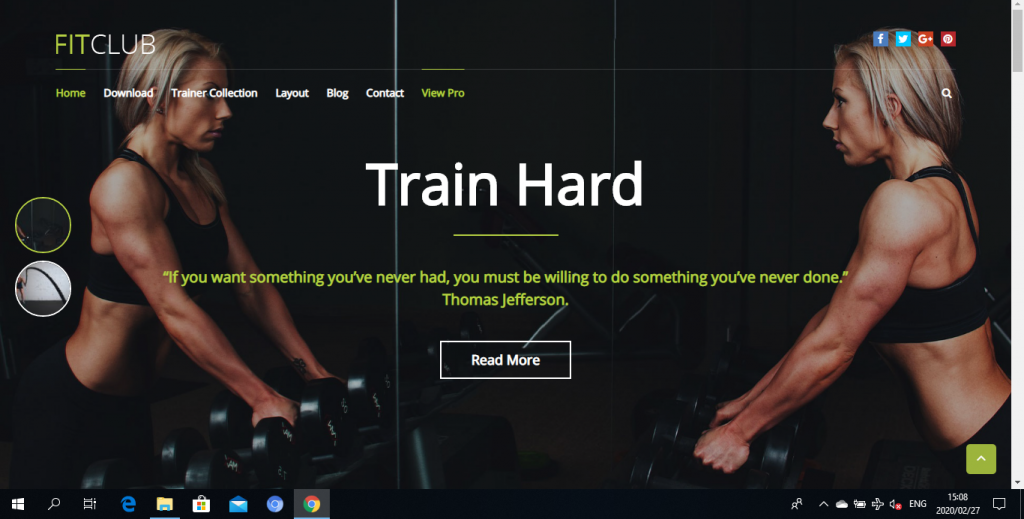 FIT CLUB website