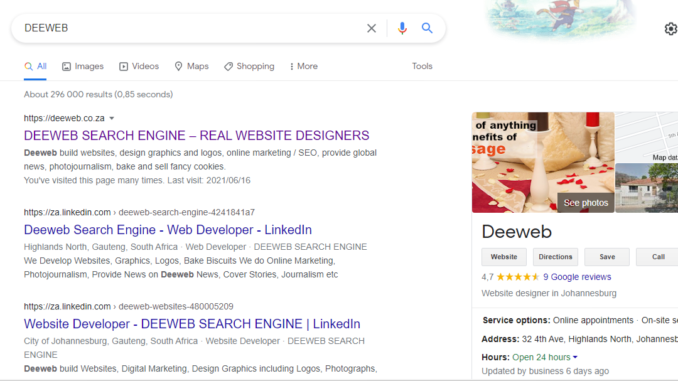 Business Location On Google Map